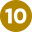 10 ten circle yellow
